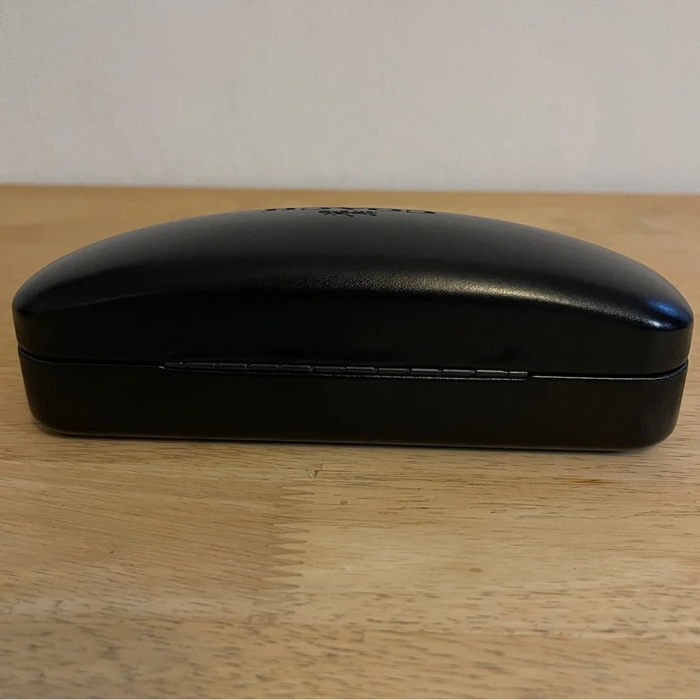 Coach Black Leather Eyeglass Case